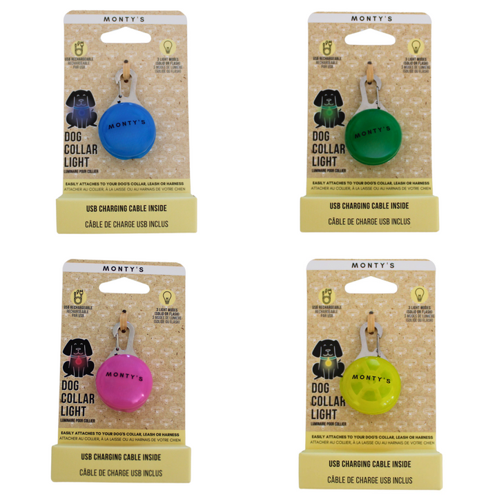 Collier lumineux pour chien - Rechargeable par USB