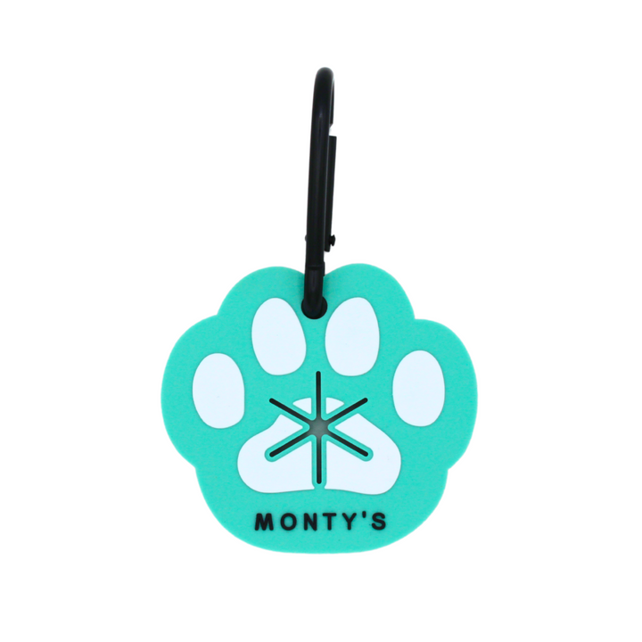 Silicone Used Poop Bag Handsfree Holder - Paw Print