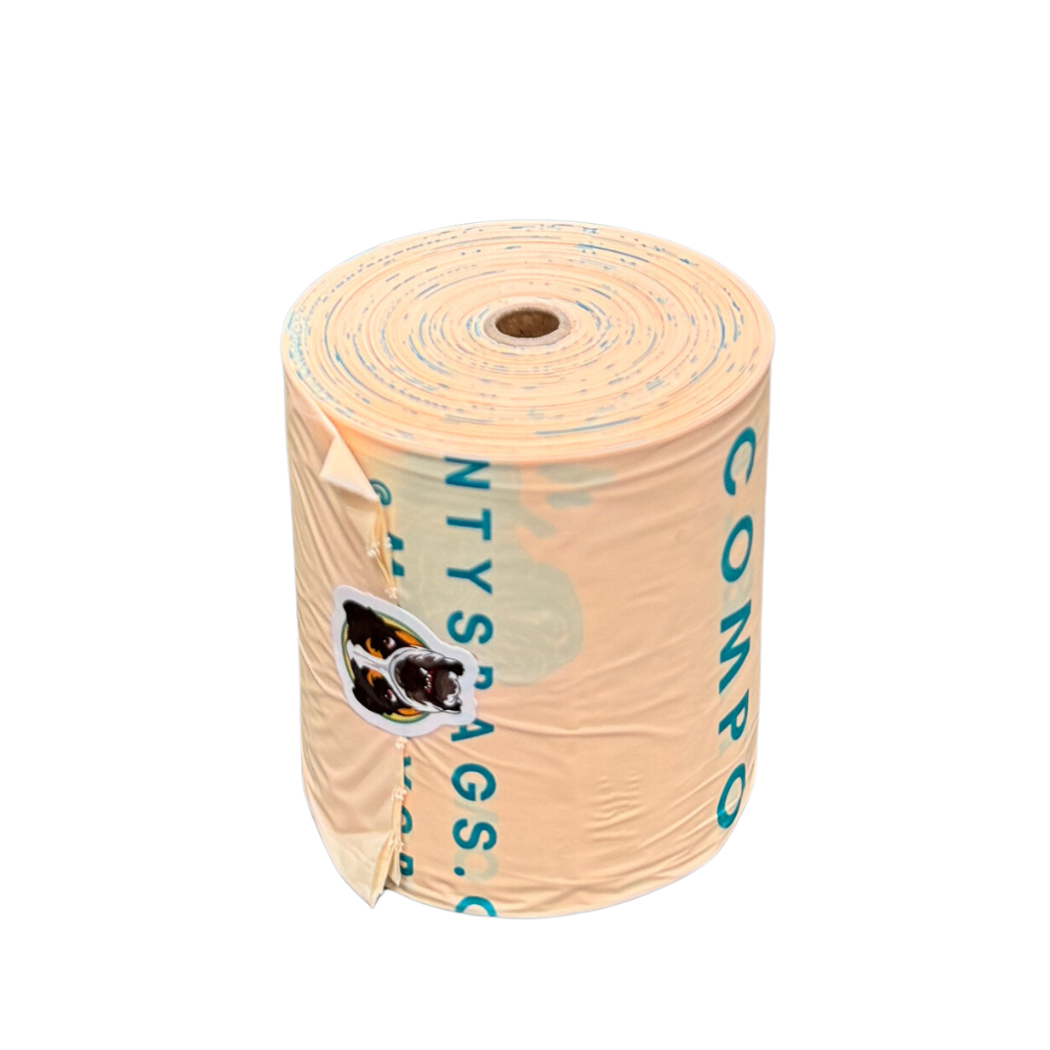 XL Nylon Poop Bag Dispensers with 45 Standard Compostable Cornstarch Poop Bags