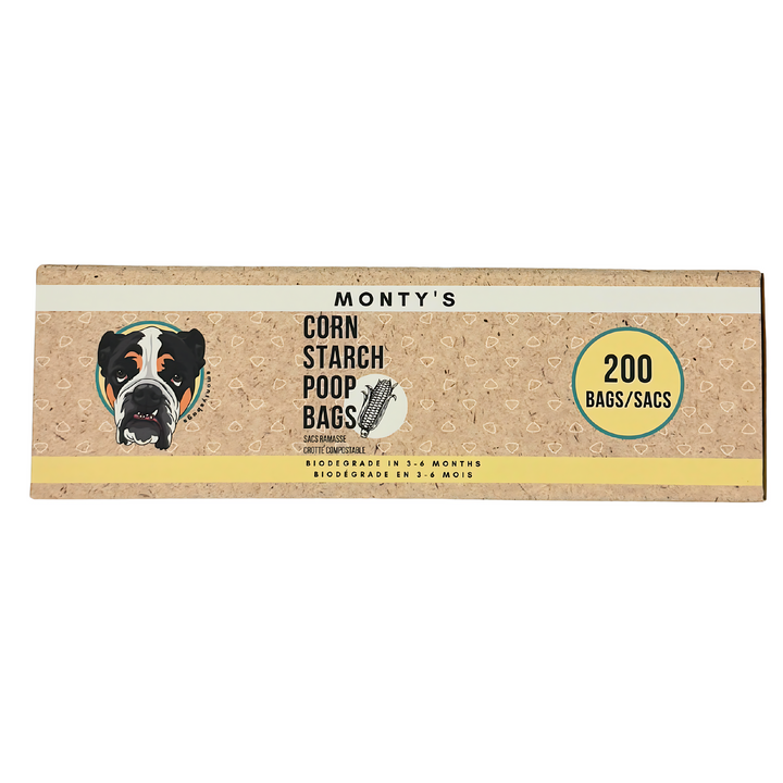 Compostable Cornstarch Poop Bags - Grab & Go - 8 x 13" Bag Size