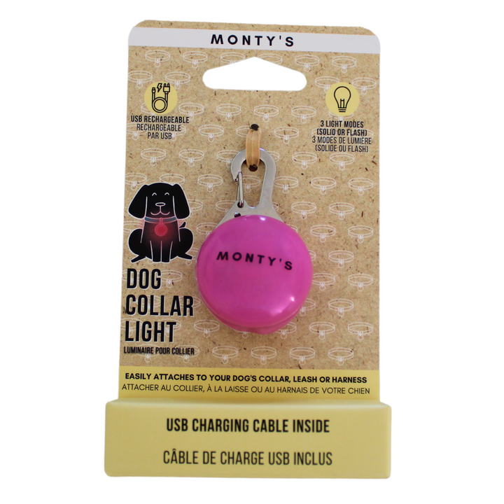 Collier lumineux pour chien - Rechargeable par USB