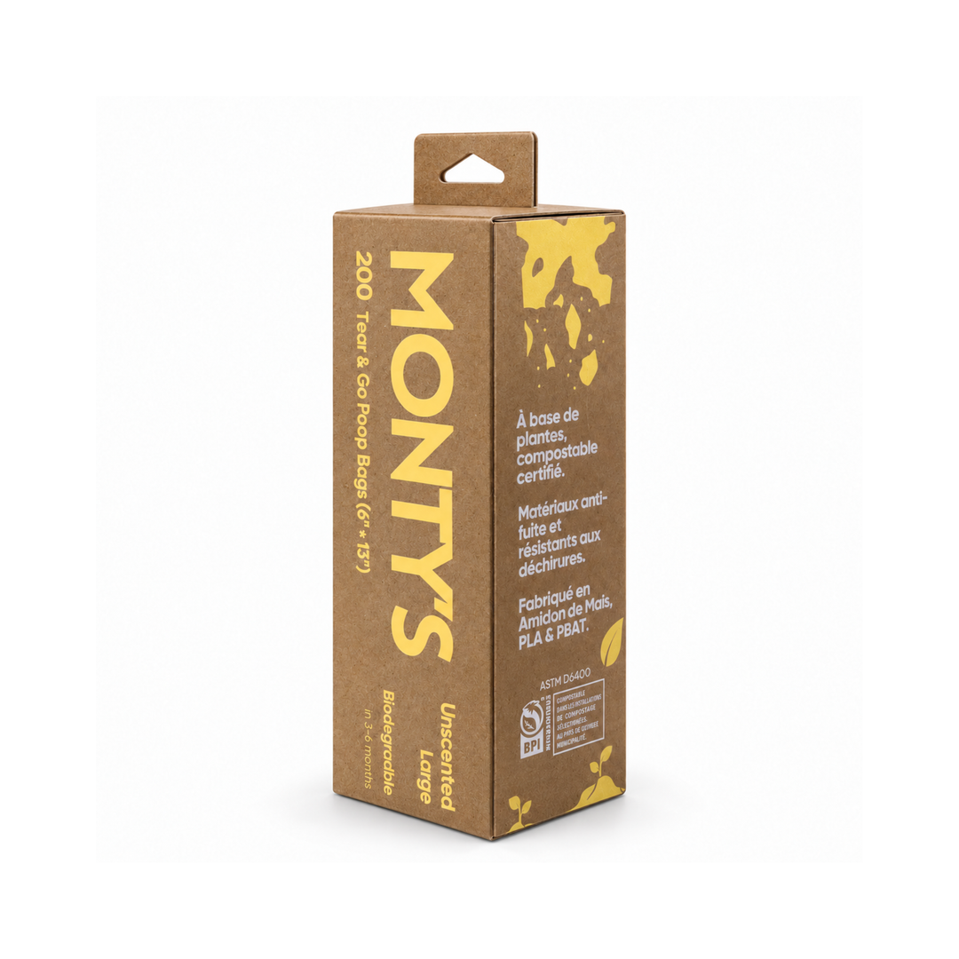 Tear & Go Compostable Dog Poop Bags (200 Bags)