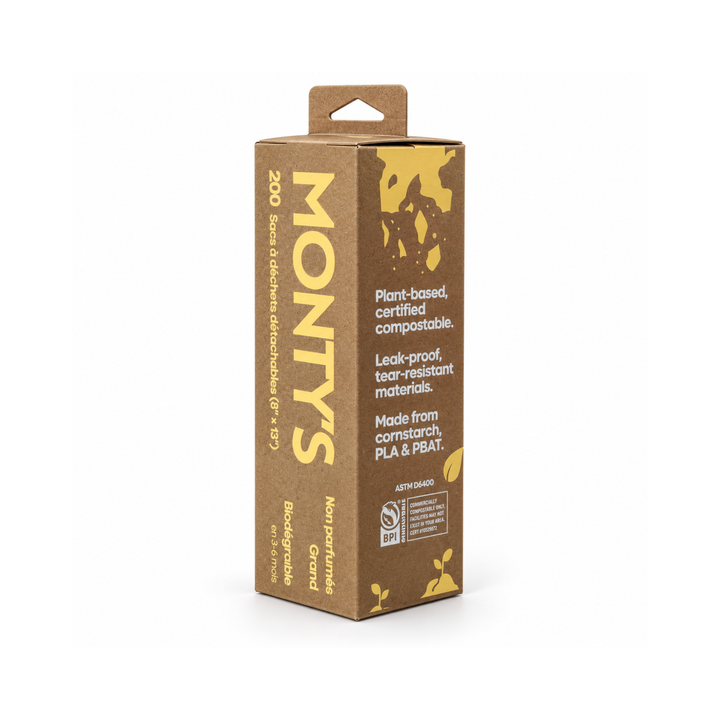 Tear & Go Compostable Dog Poop Bags (200 Bags)