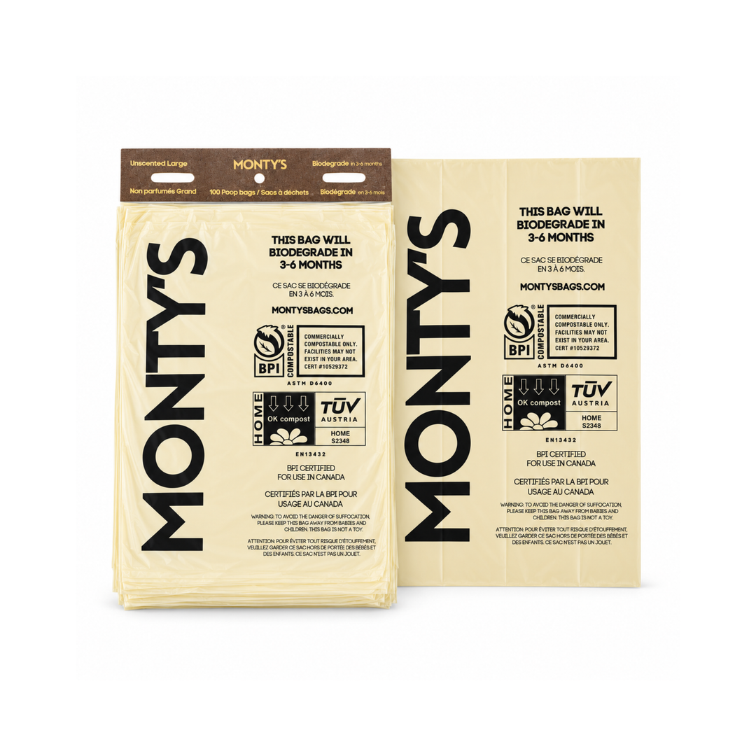 Header Card Compostable Dog Poop Bags (100 Bags)