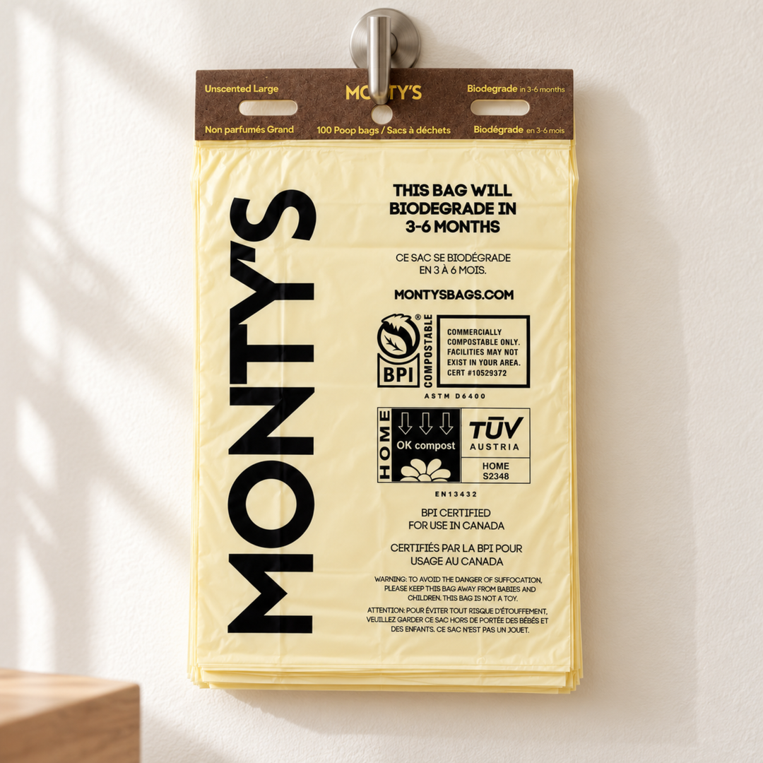 Header Card Compostable Dog Poop Bags (100 Bags)