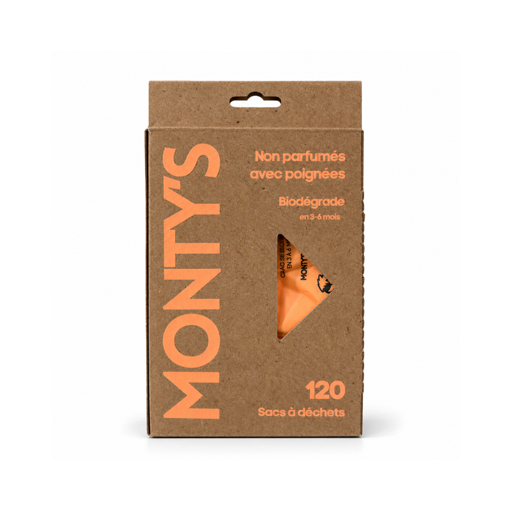 Easy Tie Handled Compostable Dog Poop Bags (120 Bags)