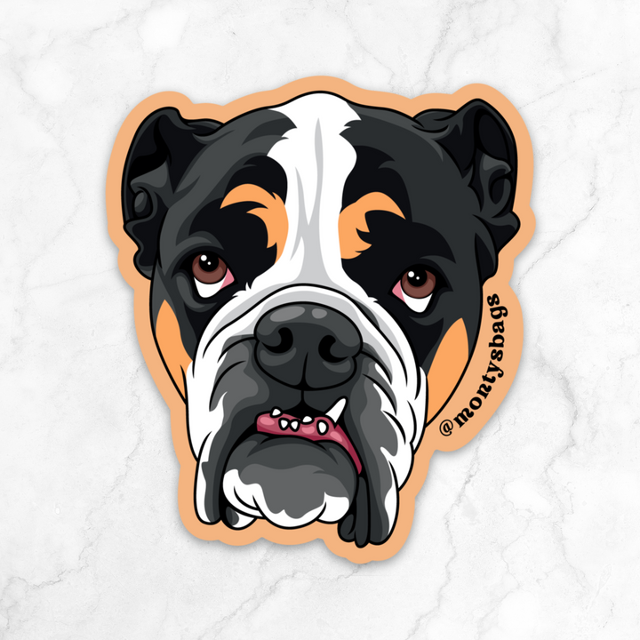 Monty Vinyl Sticker