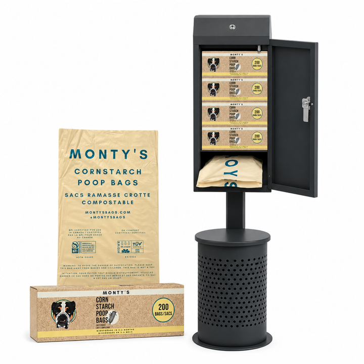 Grab & Go Compostable Dog Poop Bag Roll (8” x 13”) - 200 Bag Count