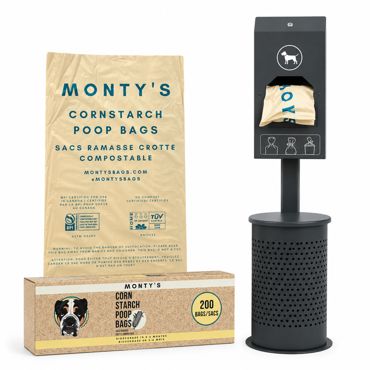Grab & Go Compostable Dog Poop Bag Roll (8” x 13”) - 200 Bag Count