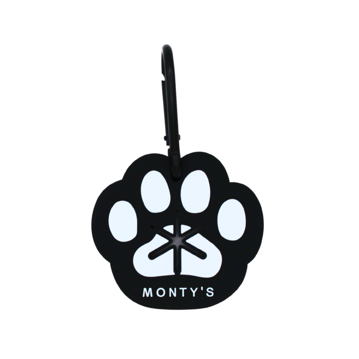 Silicone Used Poop Bag Handsfree Holder - Paw Print