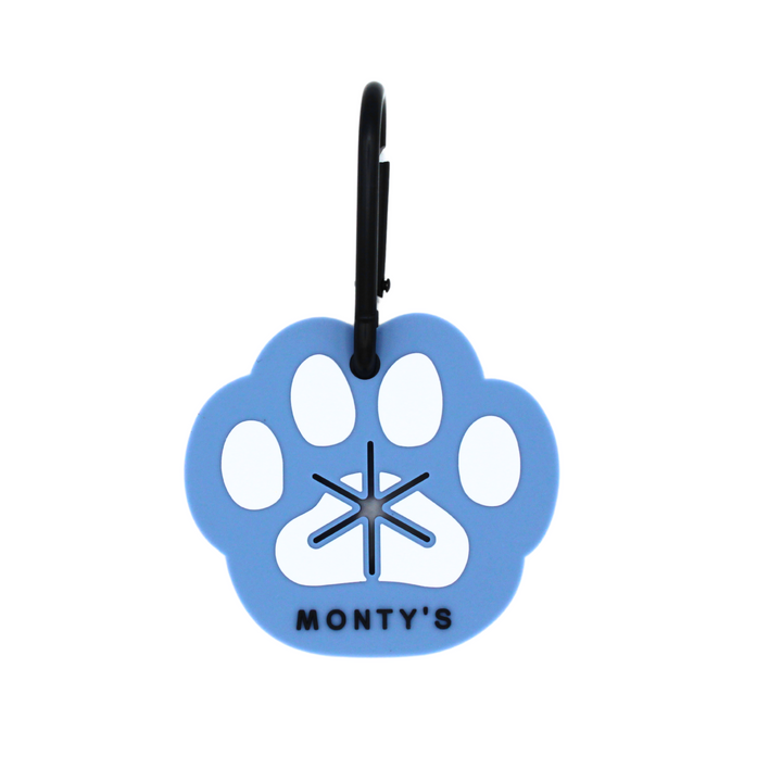 Silicone Used Poop Bag Handsfree Holder - Paw Print