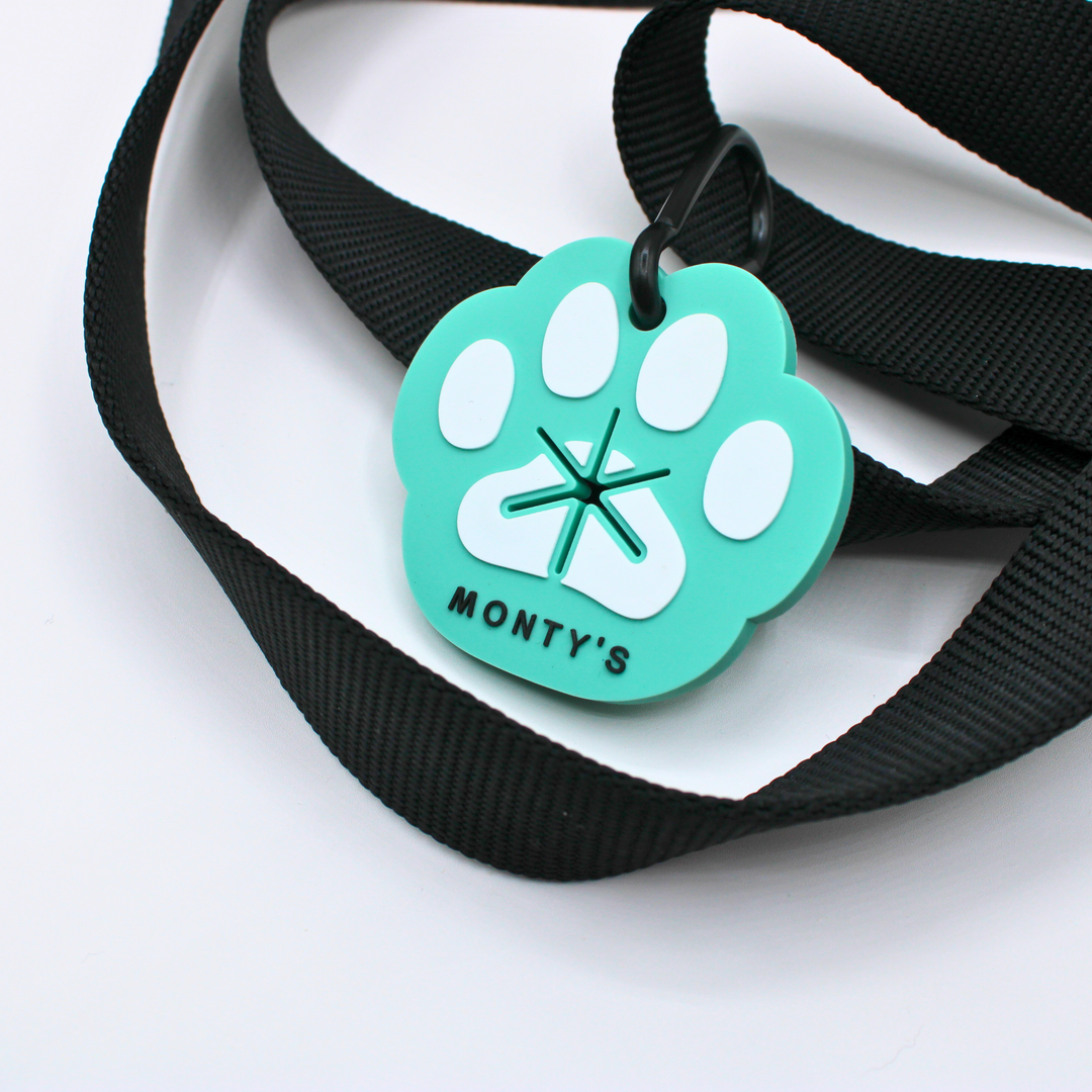 Silicone Used Poop Bag Handsfree Holder - Paw Print