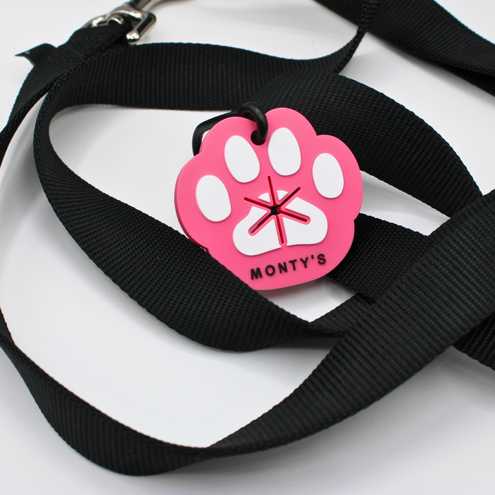 Silicone Used Poop Bag Handsfree Holder - Paw Print