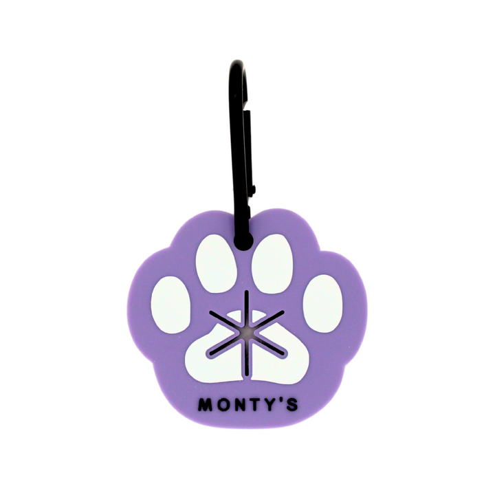 Silicone Used Poop Bag Handsfree Holder - Paw Print