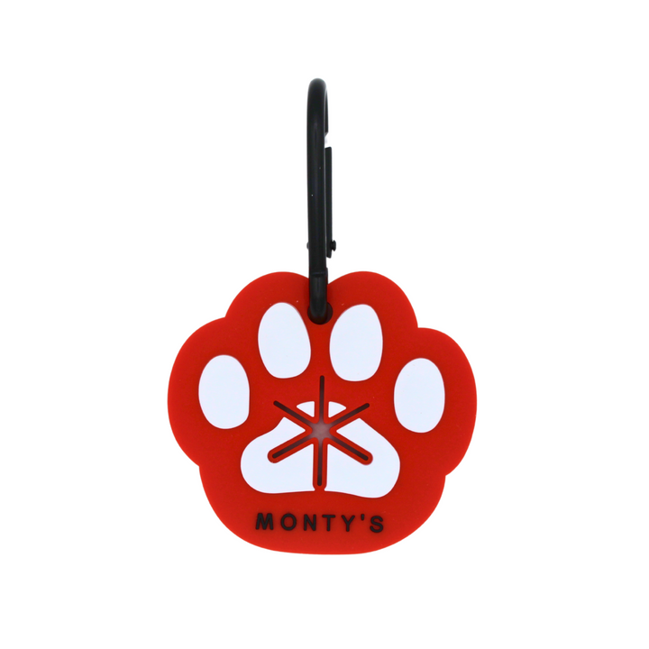 Silicone Used Poop Bag Handsfree Holder - Paw Print