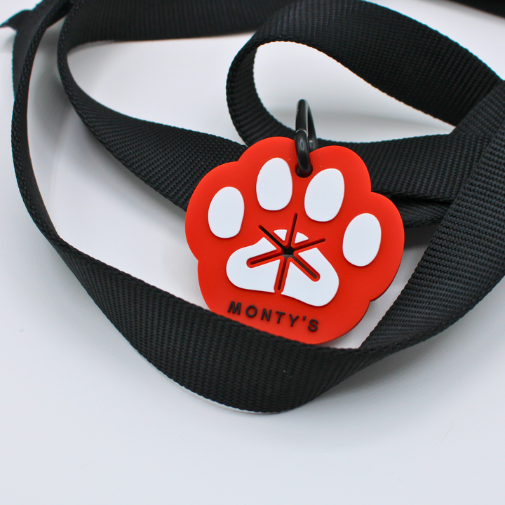 Silicone Used Poop Bag Handsfree Holder - Paw Print