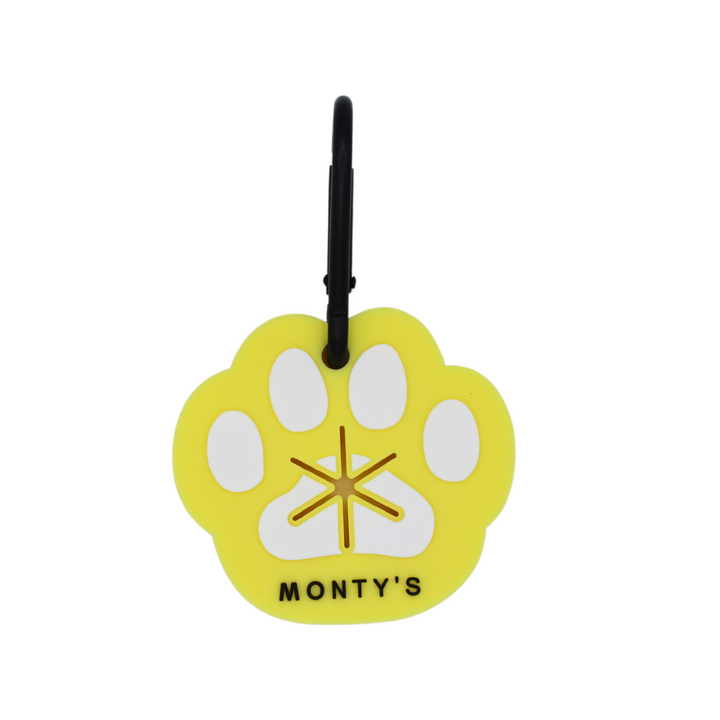 Silicone Used Poop Bag Handsfree Holder - Paw Print