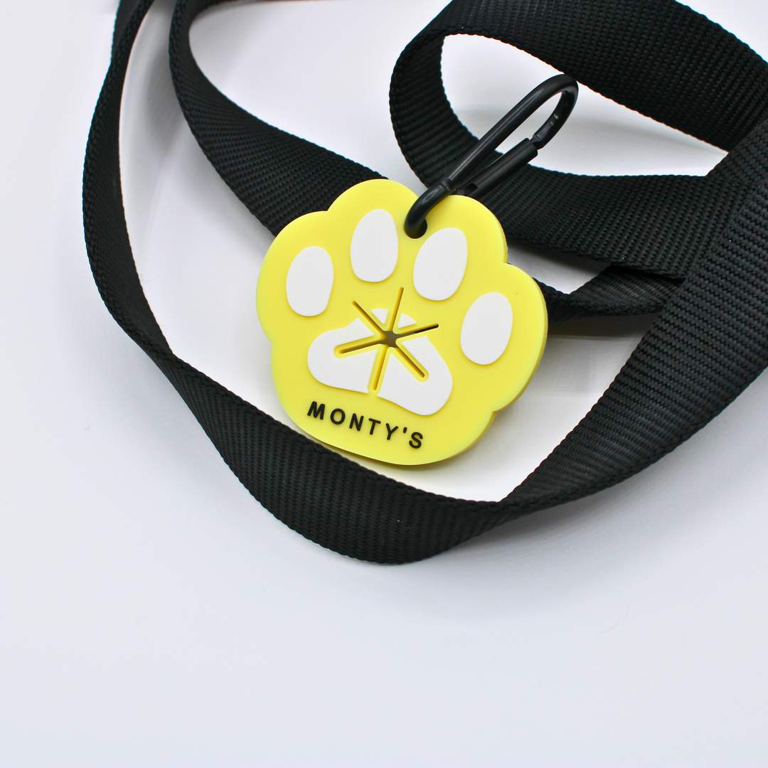 Silicone Used Poop Bag Handsfree Holder - Paw Print