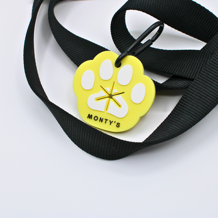 Silicone Used Poop Bag Handsfree Holder - Paw Print