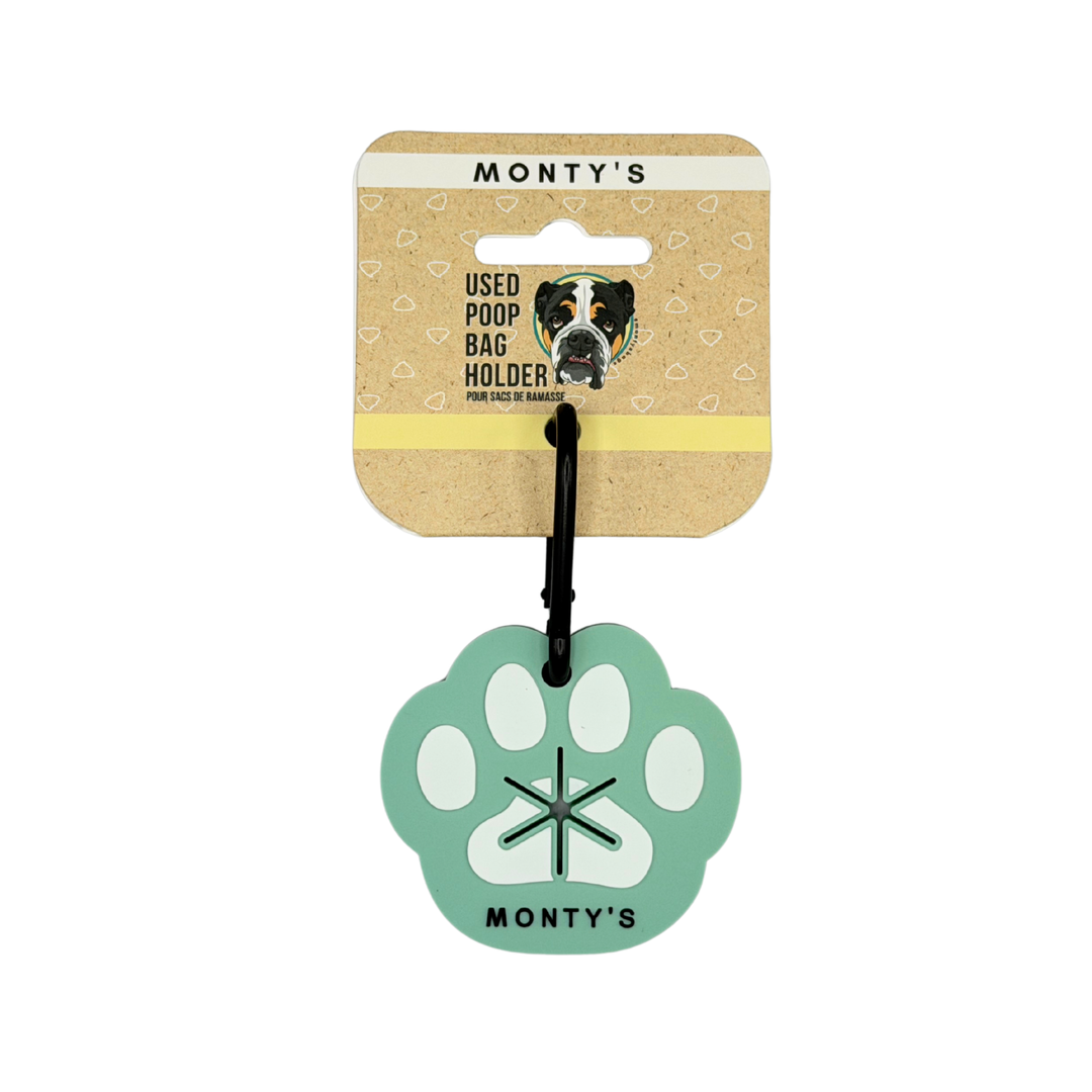 Hands-Free Paw Silicone Used Poop Bag Holder