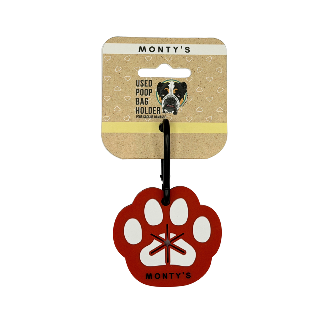 Hands-Free Paw Silicone Used Poop Bag Holder