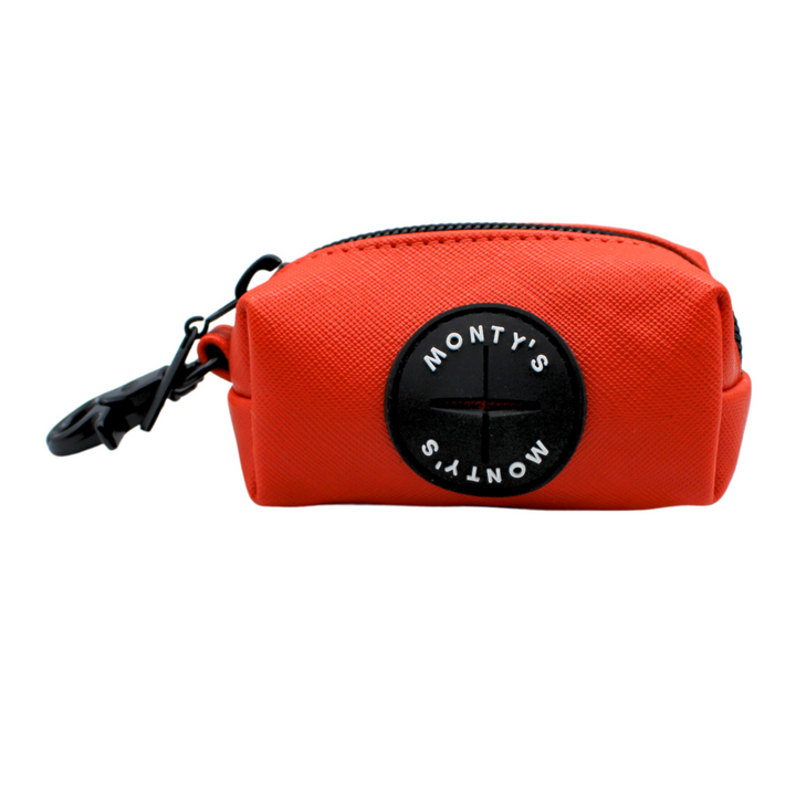 Vegan Leather Poop Bag Dispensers with 15 Standard Compostable Cornstarch Poop Bags