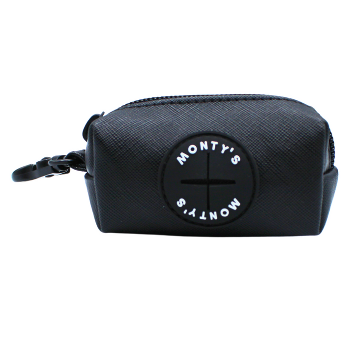 Vegan Leather Poop Bag Dispensers with 15 Standard Compostable Cornstarch Poop Bags