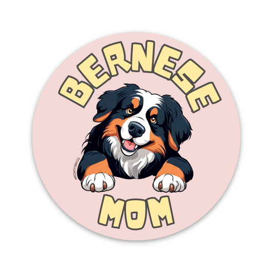 Bernese Mountain Dog Mom Vinyl Sticker