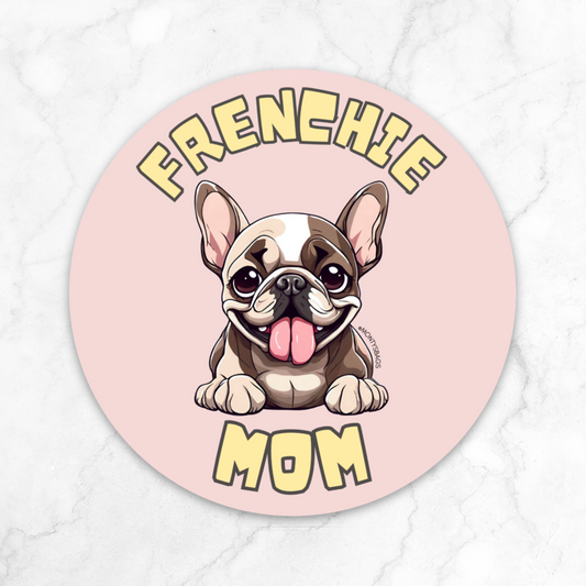 French Bulldog Mom Vinyl Sticker