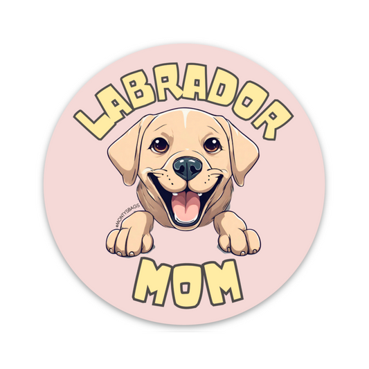 Autocollant vinyle maman Labrador