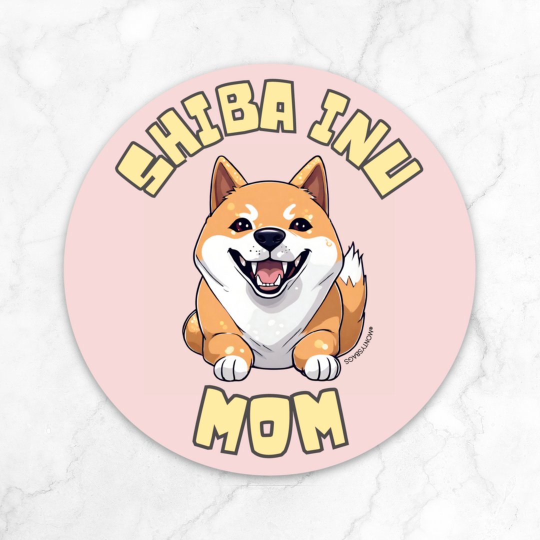 Shiba Inu Mom Vinyl Sticker
