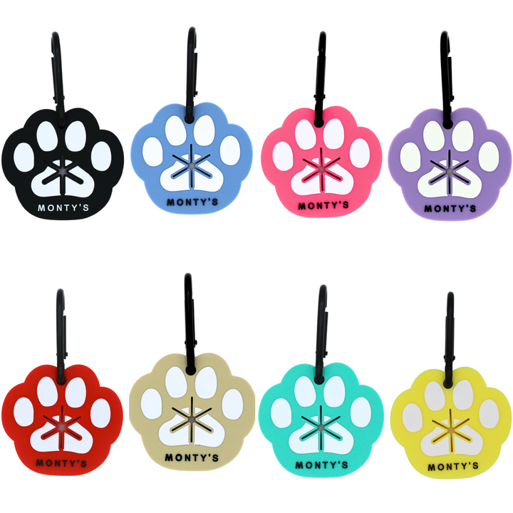 Silicone Used Poop Bag Handsfree Holder - Paw Print