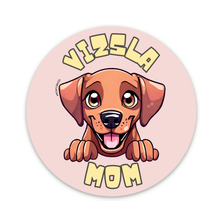 Vizsla Mom Vinyl Sticker