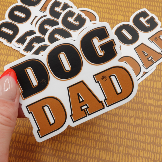 Dog Dad Vinyl Sticker