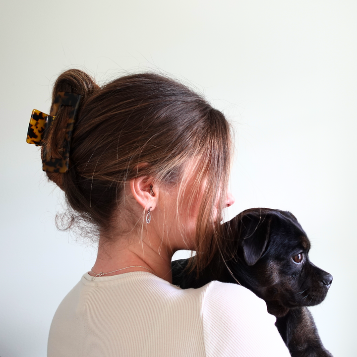 Pinces à cheveux en acétate de cellulose pour maman de chien